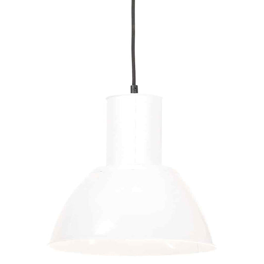 vidaXL Φωτιστικό Κρεμαστό Στρογγυλό 25 W Λευκό 28,5 εκ. Ε27