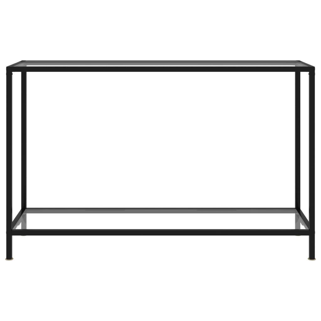 vidaXL Τραπέζι Κονσόλα Διαφανές 120 x 35 x 75 εκ. από Ψημένο Γυαλί