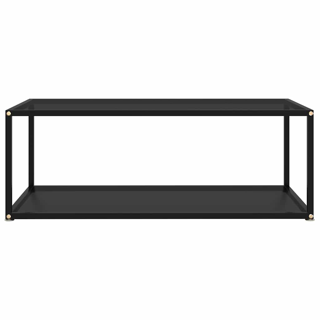 vidaXL Τραπεζάκι Σαλονιού Μαύρο 100 x 50 x 35 εκ. από Ψημένο Γυαλί