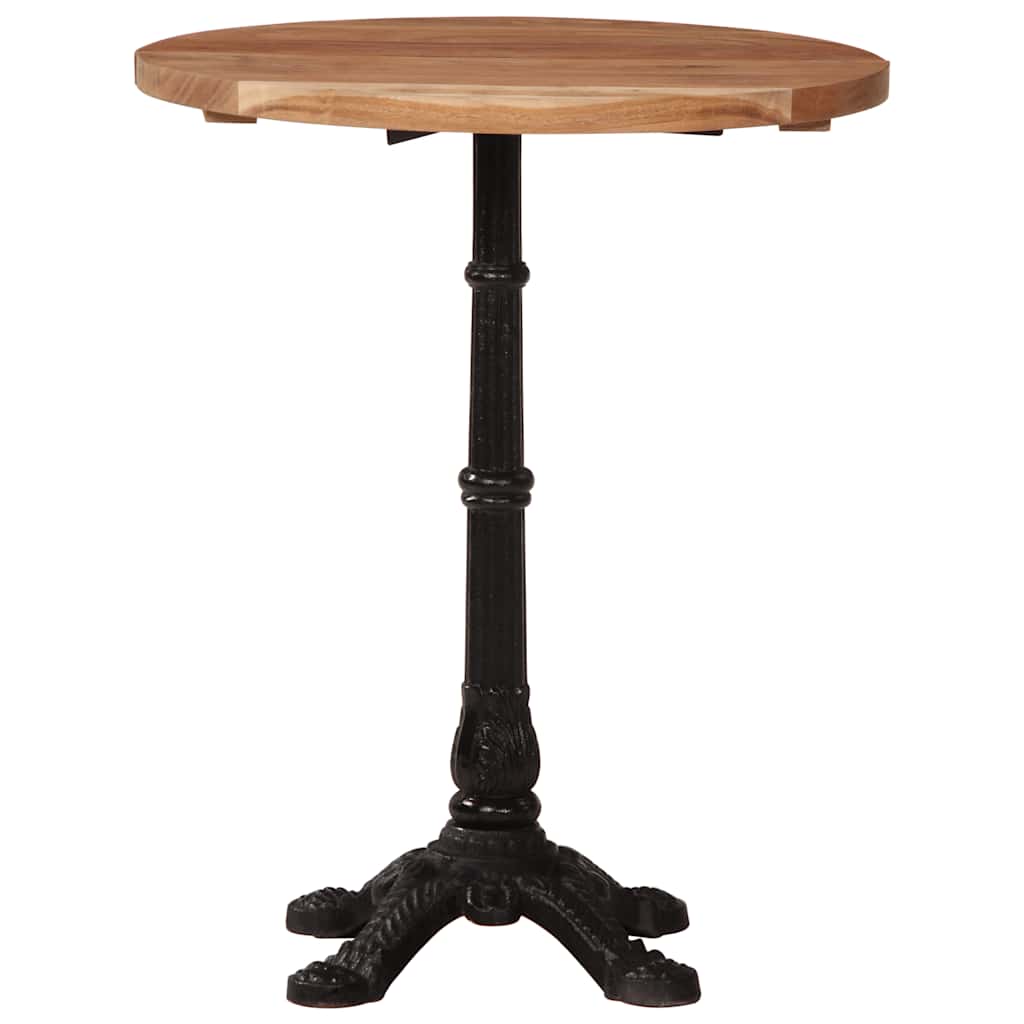 vidaXL Τραπέζι Bistro Ø60 x 76 εκ. Μασίφ Ξύλο Ακακίας