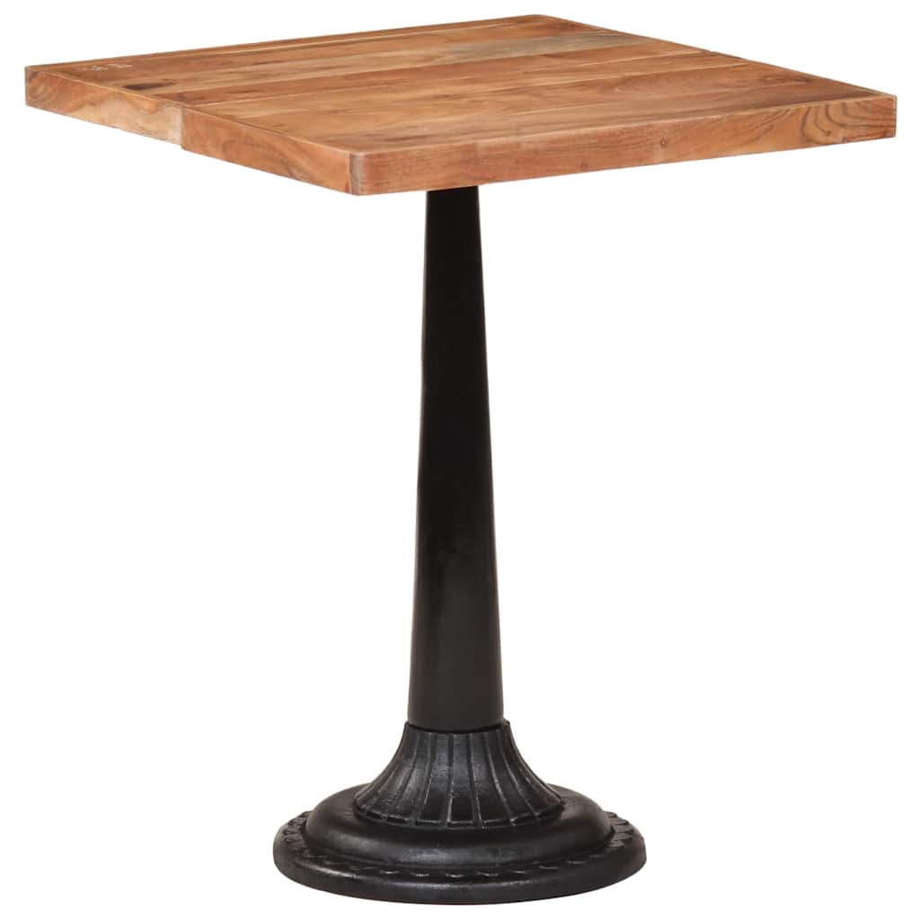 vidaXL Τραπέζι Bistro 60 x 60 x 76 εκ. από Μασίφ Ξύλο Ακακίας