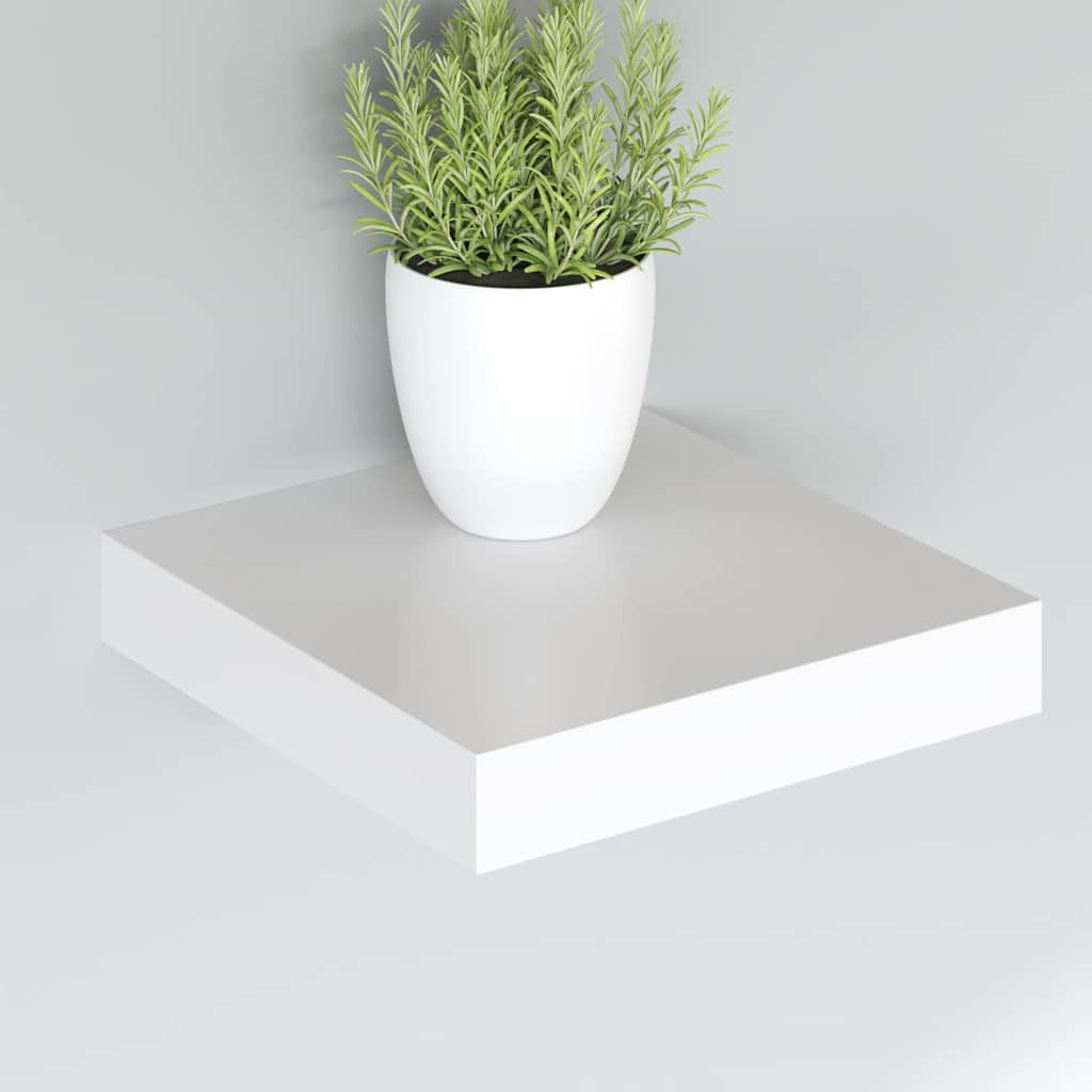 vidaXL Ράφια Τοίχου 4 τεμ. Άσπρα 23x23,5x3,8 εκ. MDF
