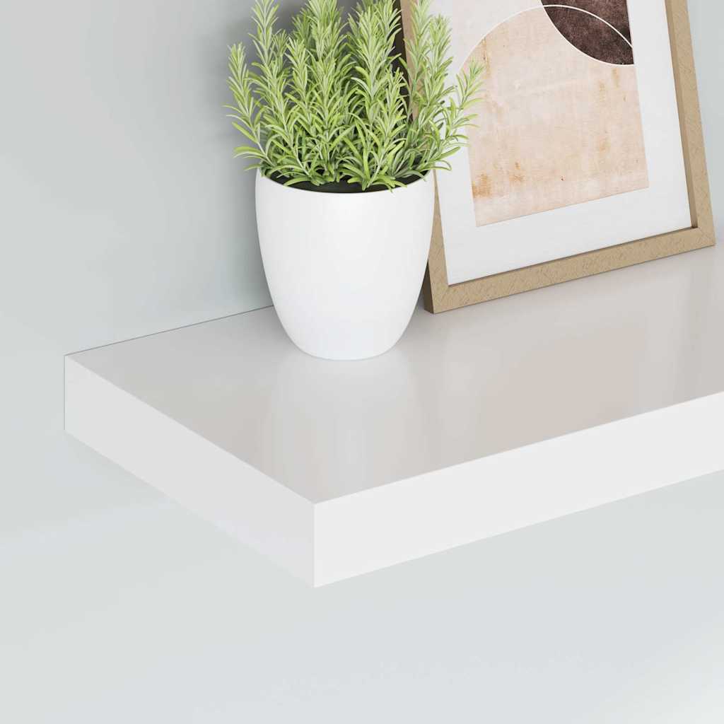 vidaXL Ράφι Τοίχου Άσπρο 40x23x3,8 εκ. MDF