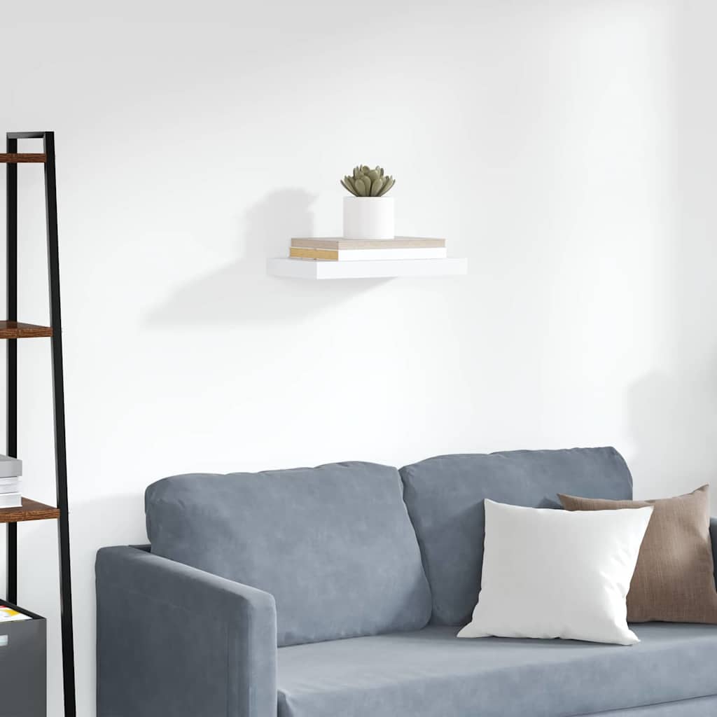 vidaXL Ράφι Τοίχου Άσπρο 40x23x3,8 εκ. MDF