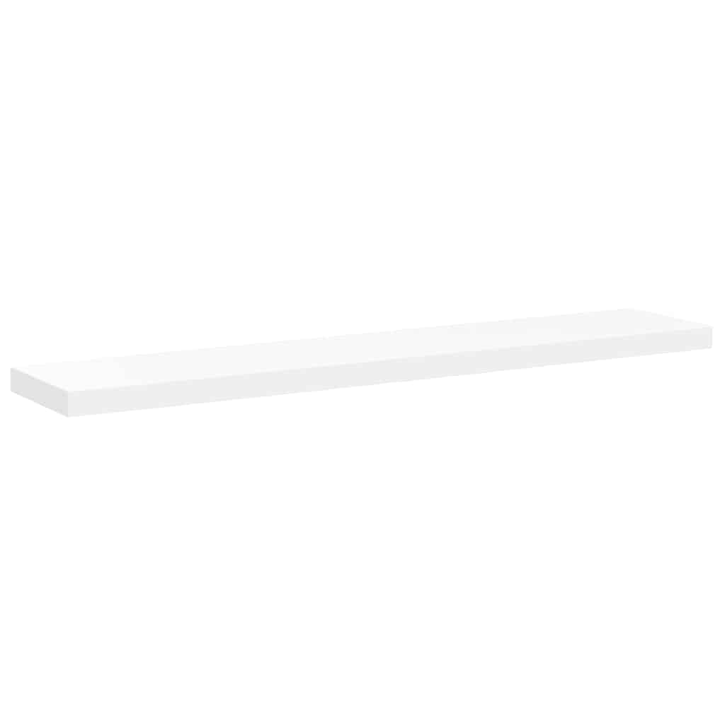 vidaXL Ράφι Τοίχου Άσπρο 120x23,5x3,8 εκ. MDF