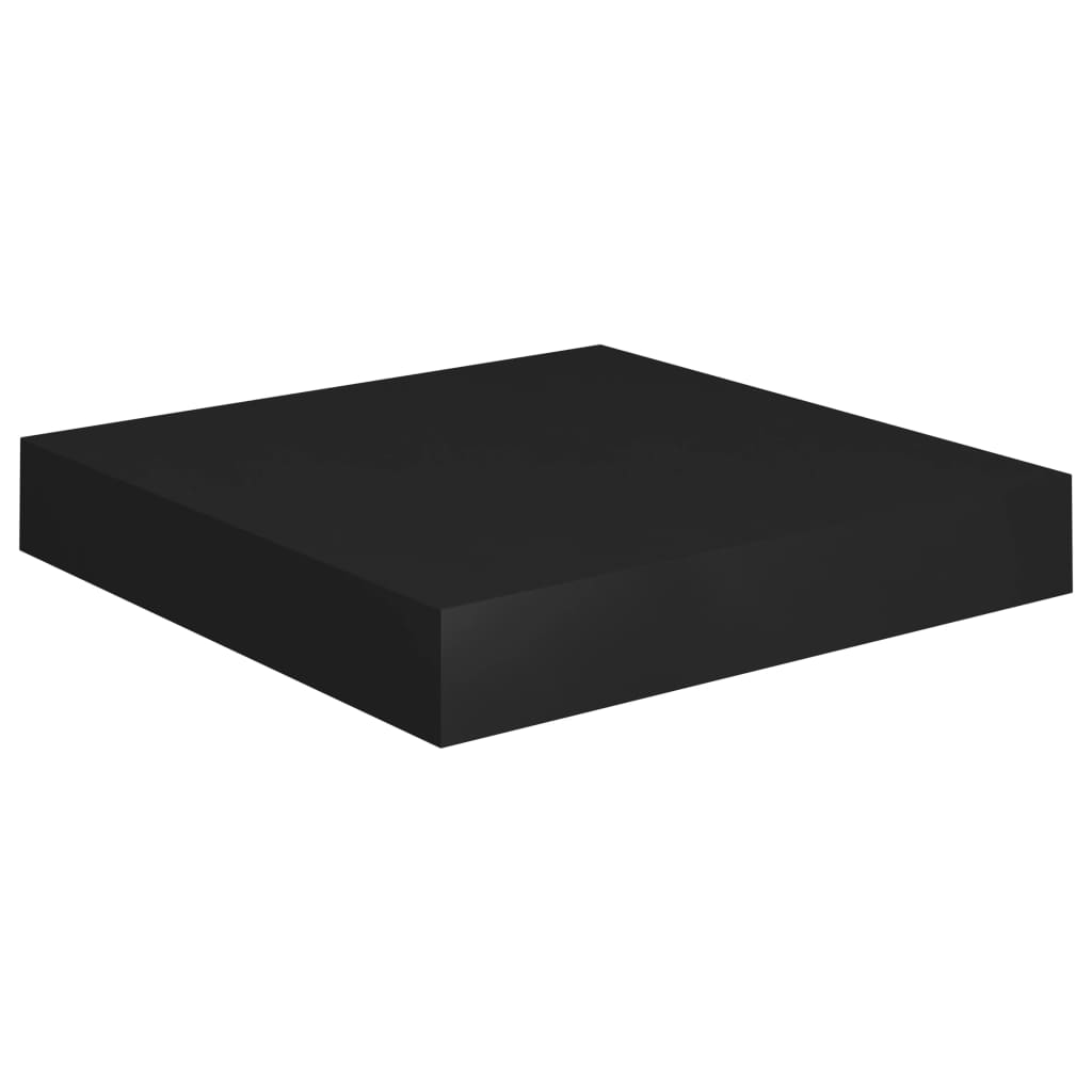 vidaXL Ράφια Τοίχου 4 τεμ. Μαύρα 23x23,5x3,8 εκ. MDF