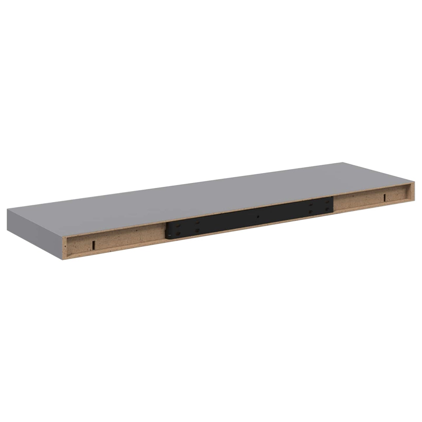 vidaXL Ράφι Τοίχου Γκρι 80x23,5x3,8 εκ. MDF