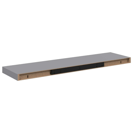 vidaXL Ράφι Τοίχου Γκρι 90x23,5x3,8 εκ. MDF