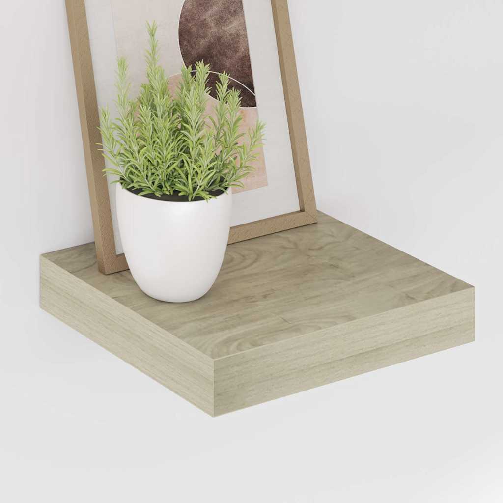 vidaXL Ράφια Τοίχου 4 τεμ. Χρώμα Δρυός 23x23,5x3,8 εκ. MDF