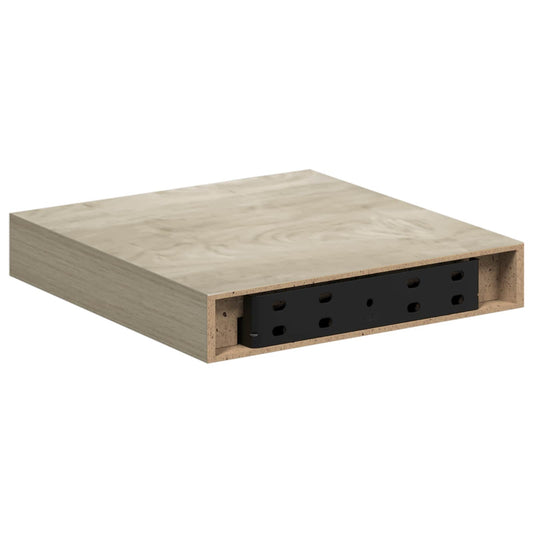 vidaXL Ράφια Τοίχου 4 τεμ. Χρώμα Δρυός 23x23,5x3,8 εκ. MDF