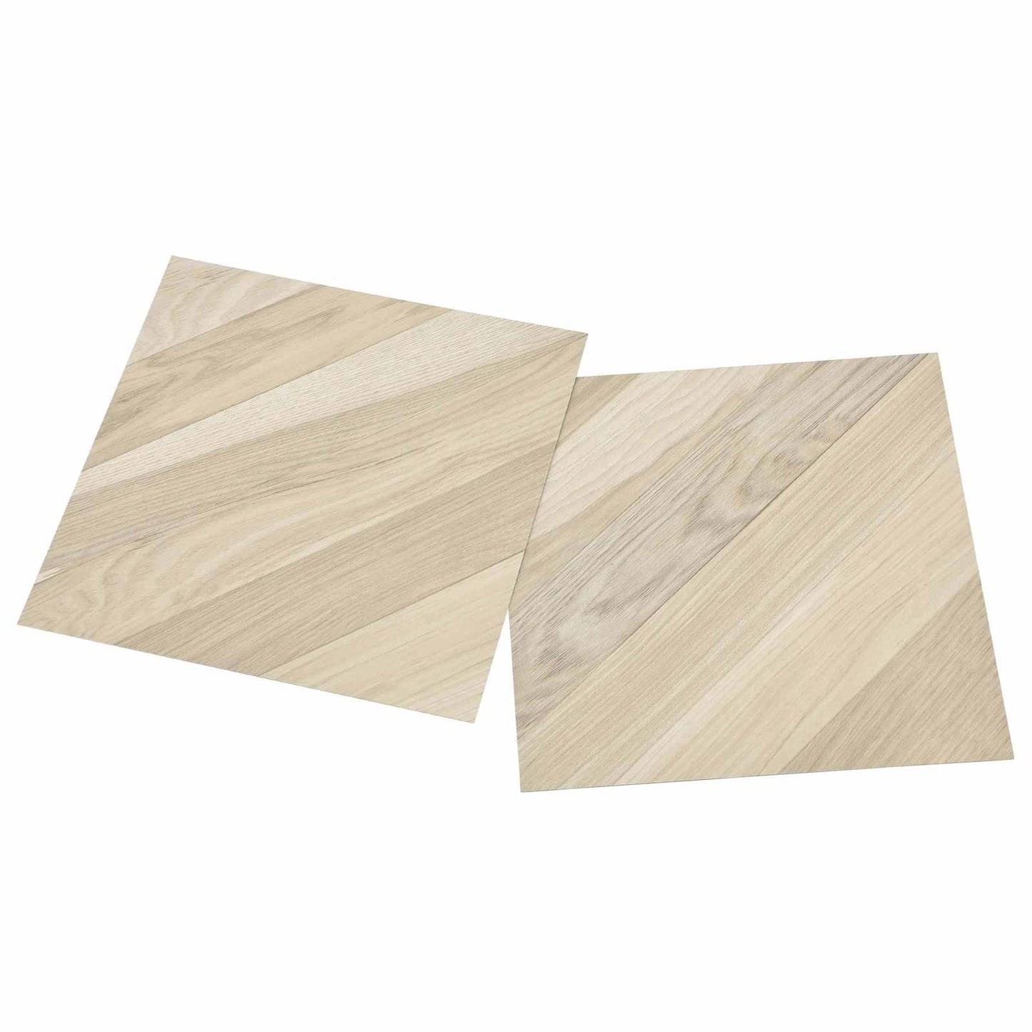 vidaXL Πλάκες Δαπέδου Μπεζ 5,11 τ.μ. 55 τεμ. PVC