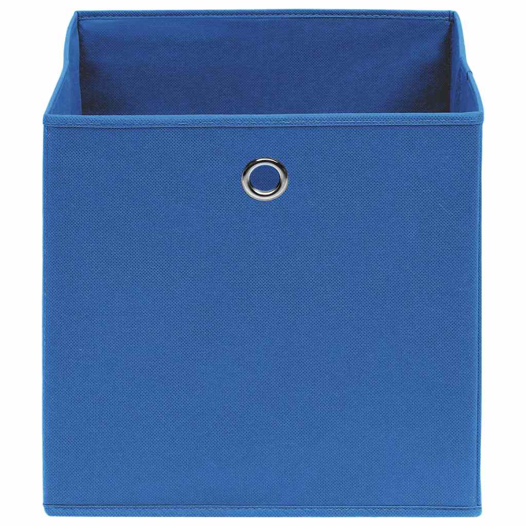 vidaXL Κουτιά Αποθήκευσης 10 τεμ. Μπλε 28x28x28 εκ. Ύφασμα Non-woven