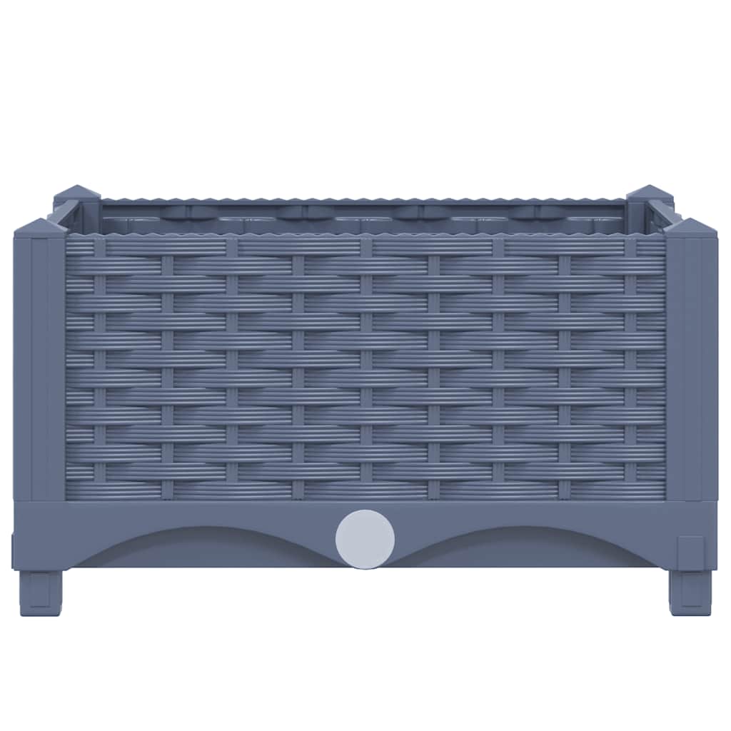 vidaXL Ζαρντινιέρα 40 x 40 x 23 εκ. από Πολυπροπυλένιο