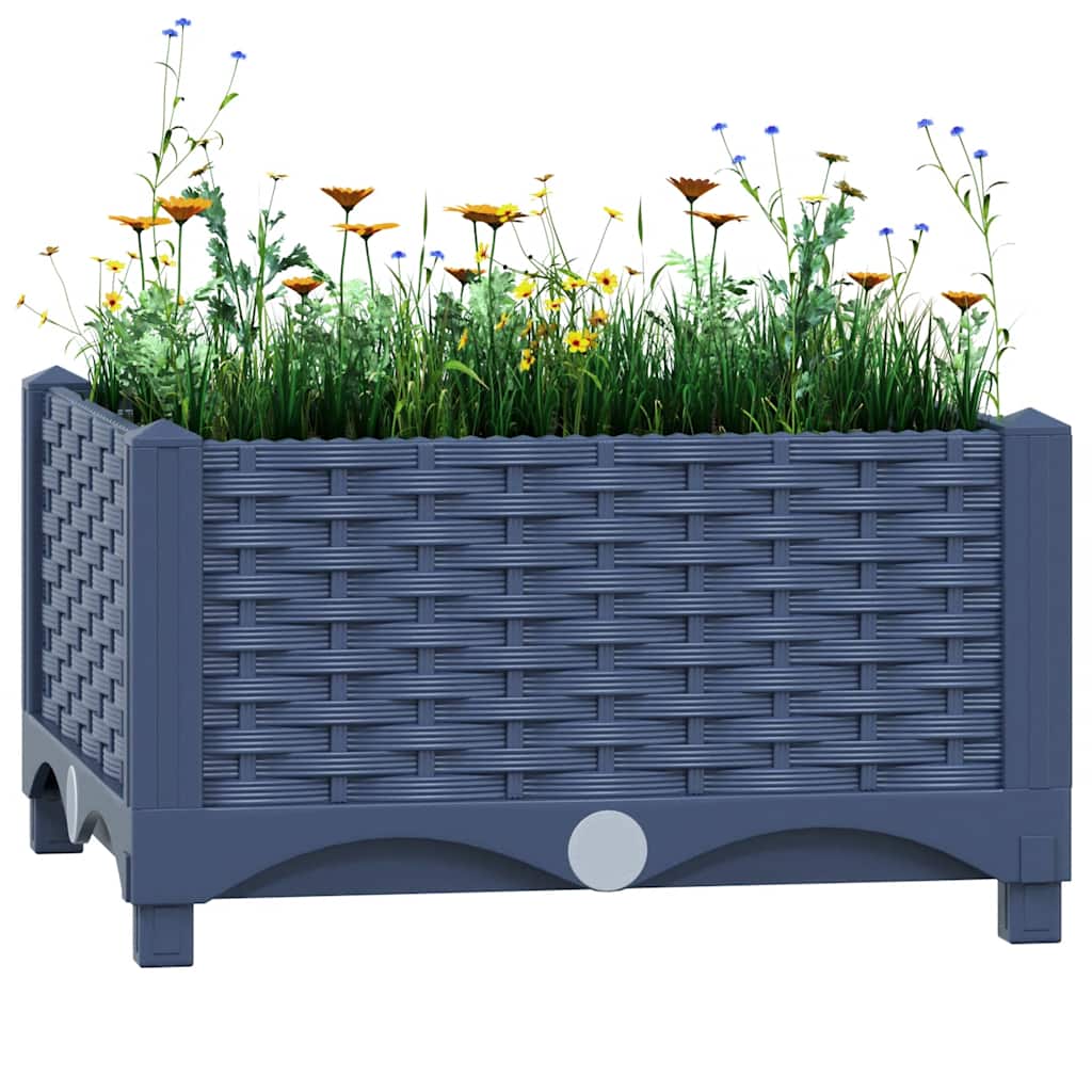 vidaXL Ζαρντινιέρα 40 x 40 x 23 εκ. από Πολυπροπυλένιο