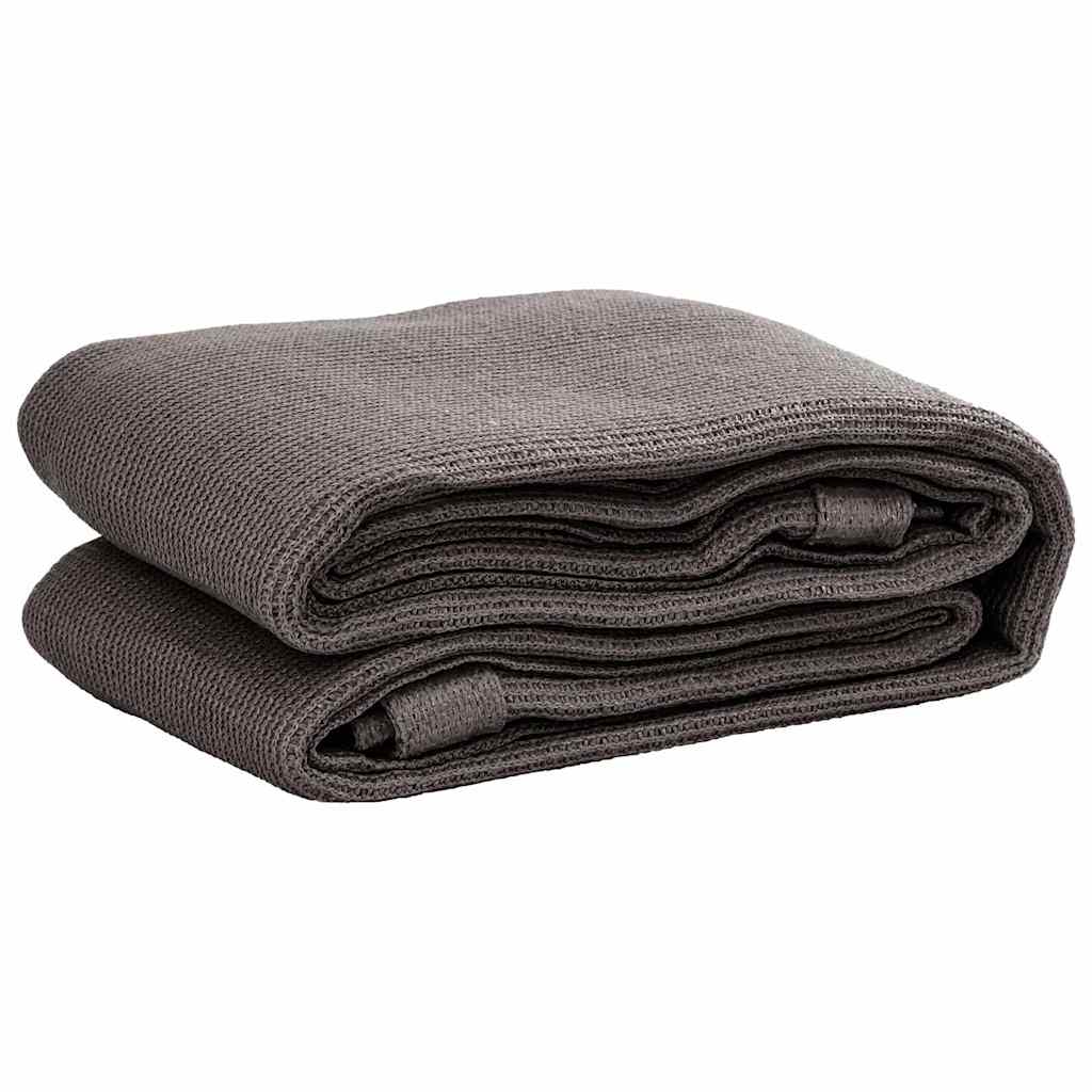 vidaXL Χαλί Σκηνής Ανθρακί 250 x 250 εκ. από HDPE