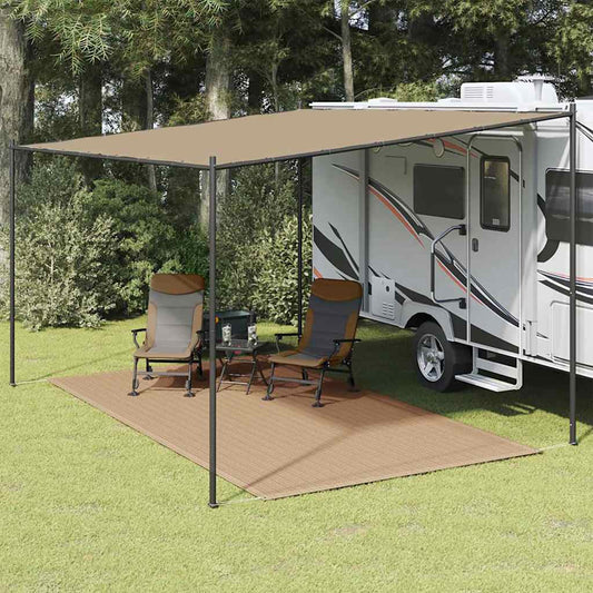 vidaXL Χαλί Σκηνής Taupe 250 x 400 εκ.