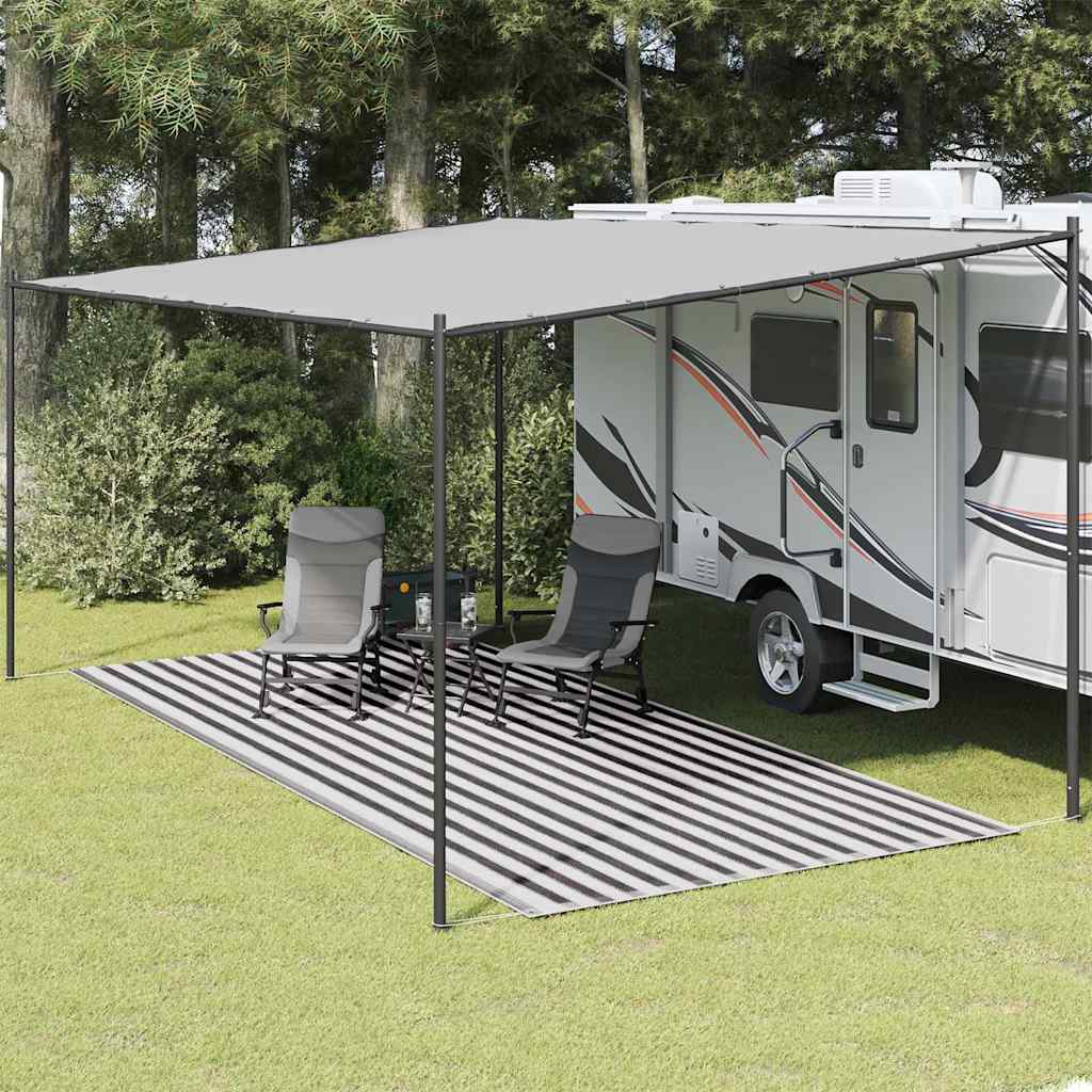 vidaXL Χαλί Σκηνής Ανθρακί / Λευκό 250 x 550 εκ.