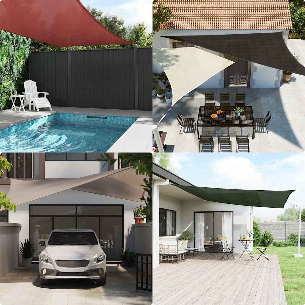 vidaXL Πανί Σκίασης Taupe 3 x 3 x 4,2 μ. από HDPE 160 γρ/μ²