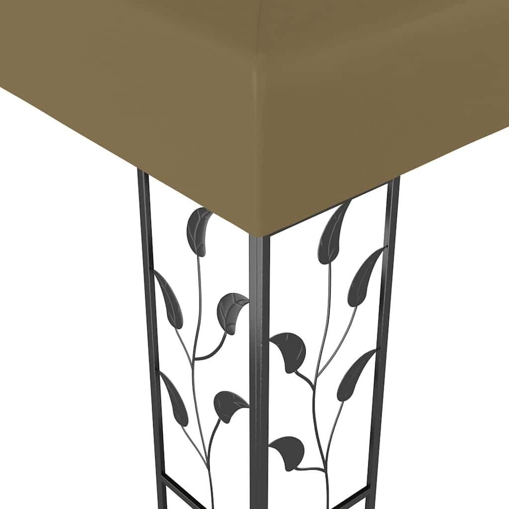 vidaXL Κιόσκι Taupe 3 x 3 μ. 180 γρ/μ²