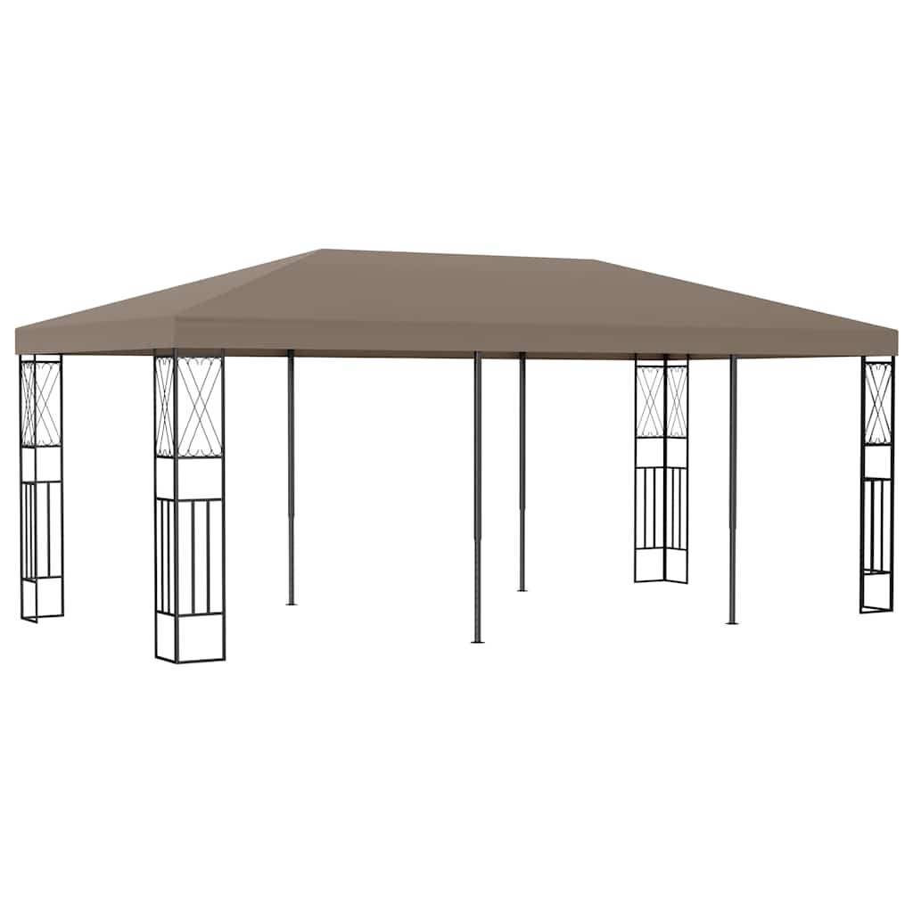 vidaXL Κιόσκι Taupe 6 x 3 μ. Ύφασμάτινο