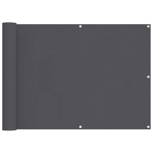 vidaXL Διαχωριστικό Βεράντας Ανθρακί 75 x 300 εκ. από Ύφασμα Oxford