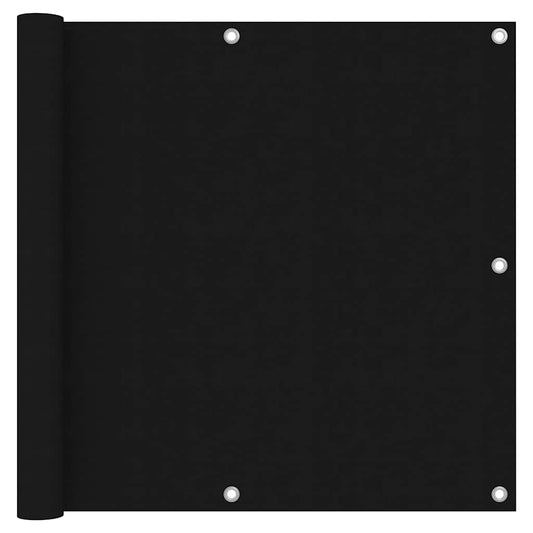 vidaXL Διαχωριστικό Βεράντας Μαύρο 90 x 400 εκ. Ύφασμα Oxford