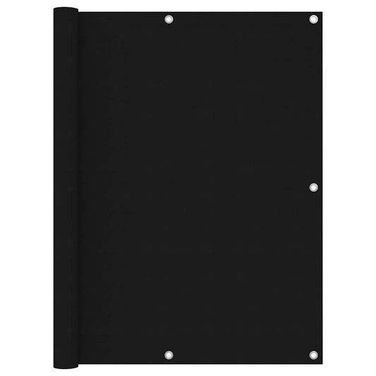 vidaXL Διαχωριστικό Βεράντας Μαύρο 120 x 400 εκ. Ύφασμα Oxford