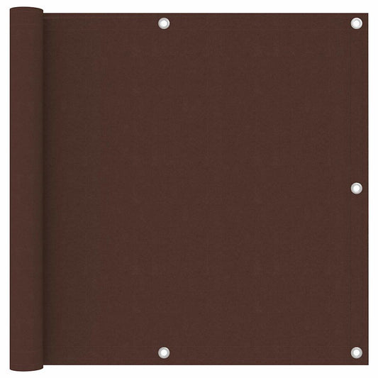 vidaXL Διαχωριστικό Βεράντας Καφέ 90 x 600 εκ. Ύφασμα Oxford