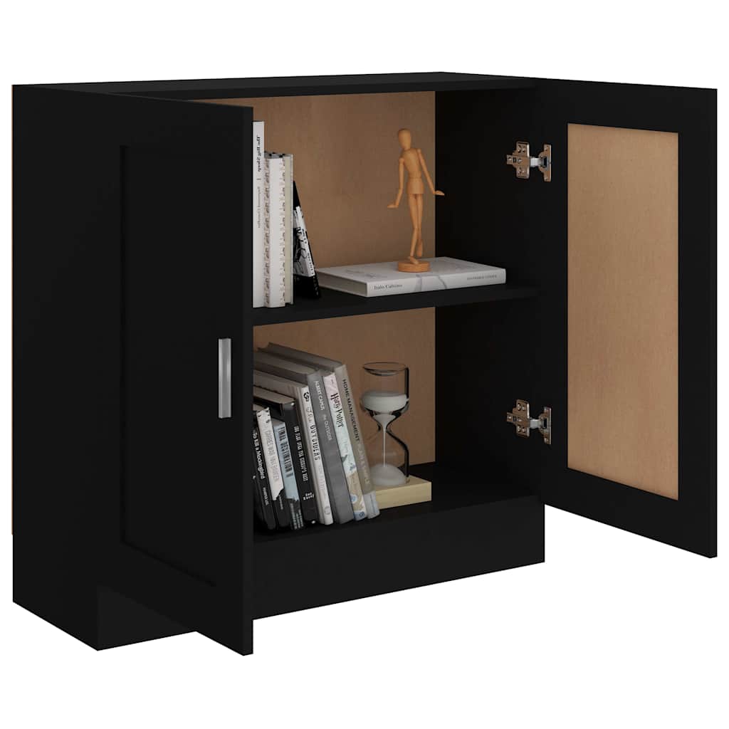vidaXL Βιβλιοθήκη Μαύρη 82,5 x 30,5 x 80 εκ. Επεξ. Ξύλο