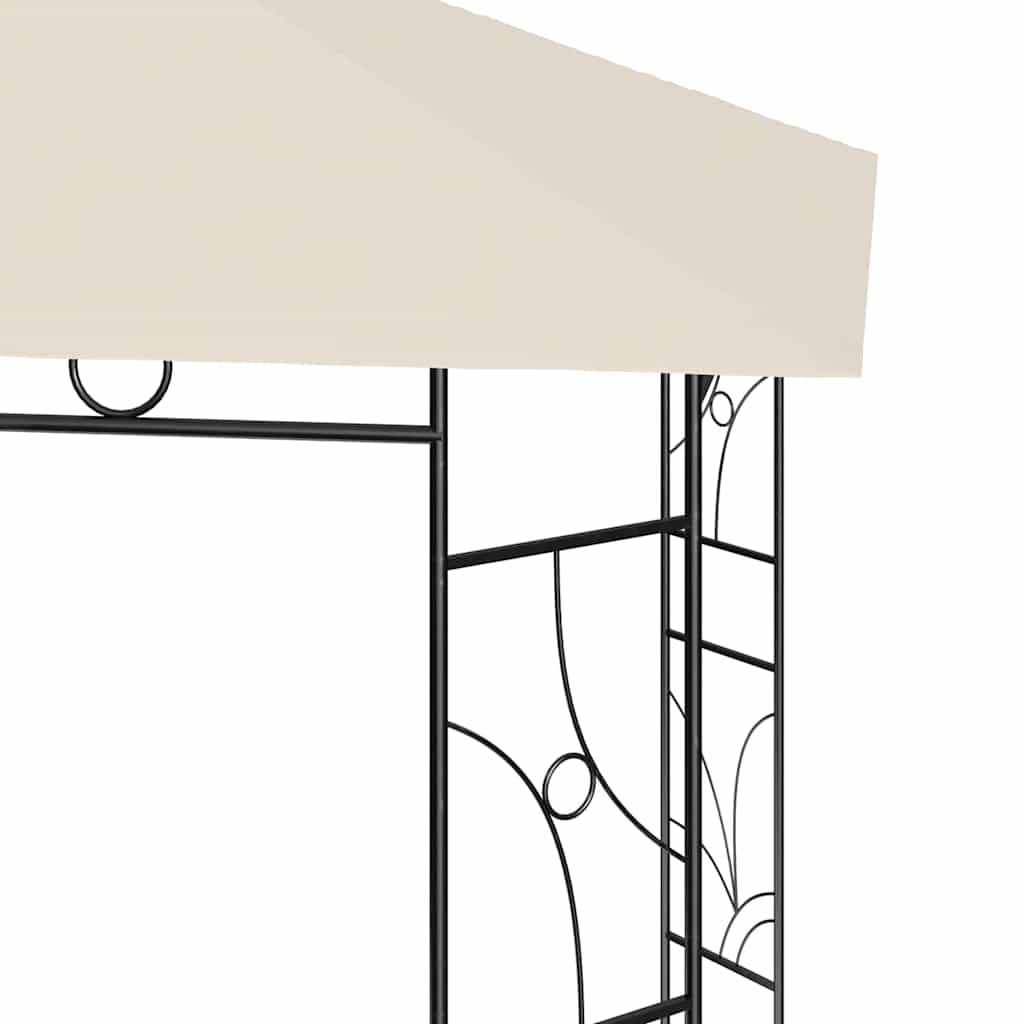 vidaXL Κιόσκι Κρεμ 4 x 3 x 2,7 μ. 160 γρ./μ²