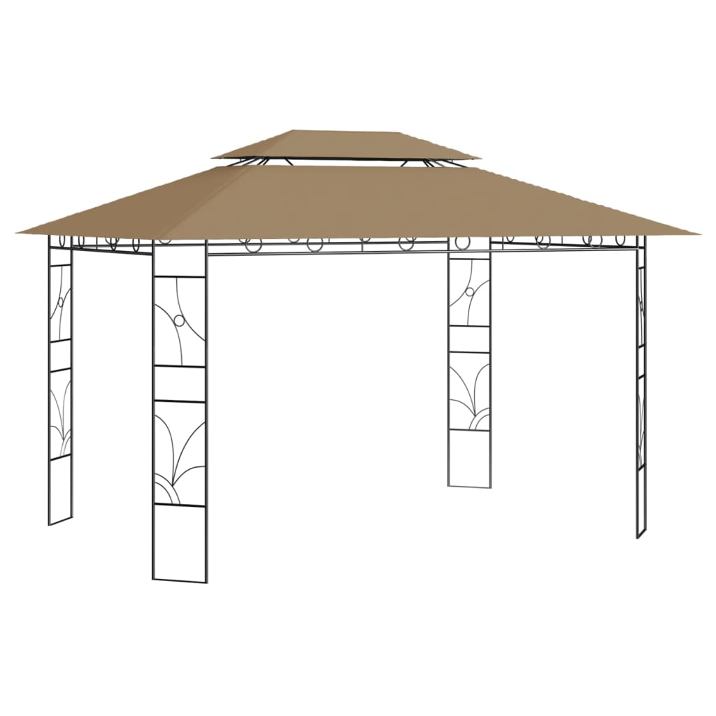 vidaXL Κιόσκι Taupe 4 x 3 x 2,7 μ. 160 γρ./μ²