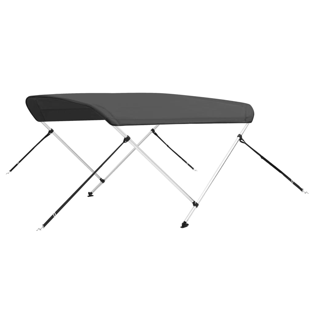 vidaXL Τέντα Σκάφους με 2 Αψίδες Ανθρακί 150x120x110 εκ.