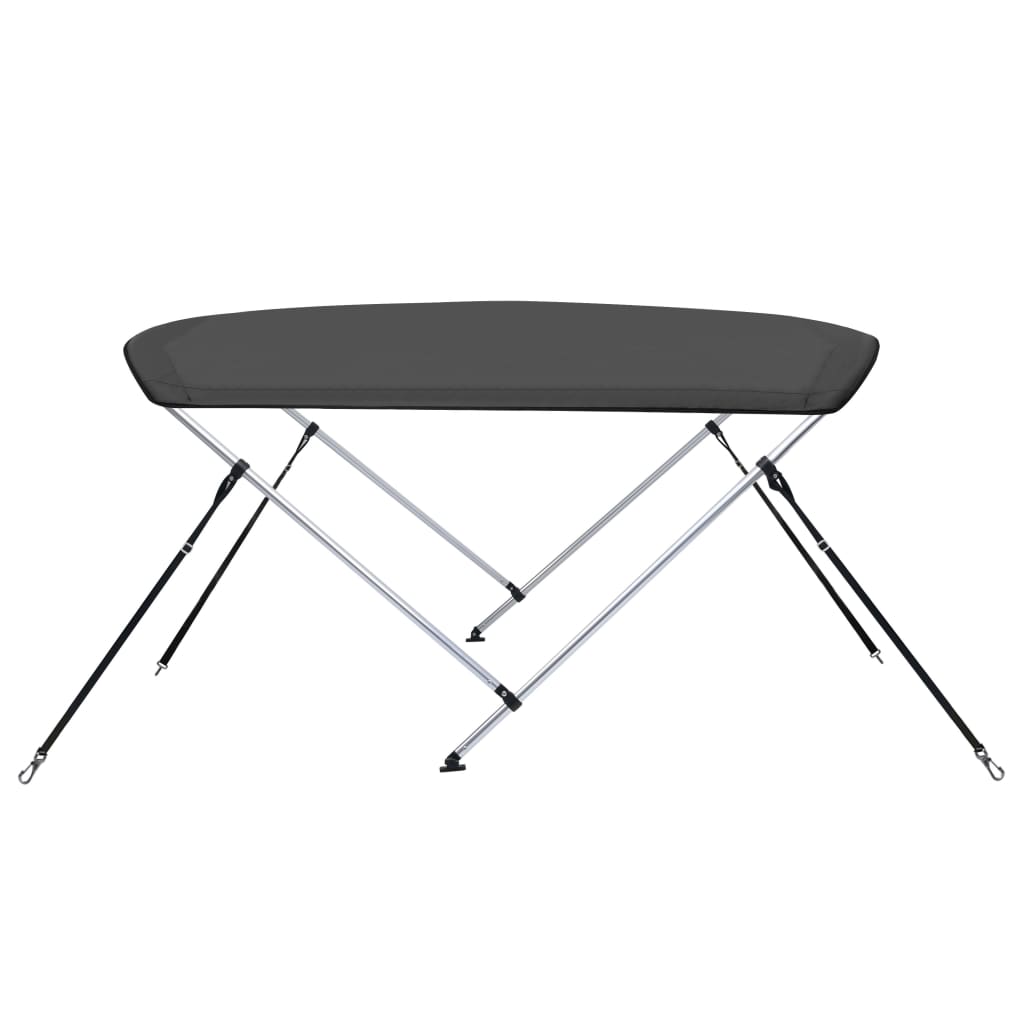 vidaXL Τέντα Σκάφους με 2 Αψίδες Ανθρακί 180x150x110 εκ.