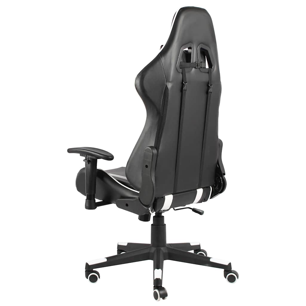 vidaXL Καρέκλα Gaming Περιστρεφόμενη Λευκή από PVC