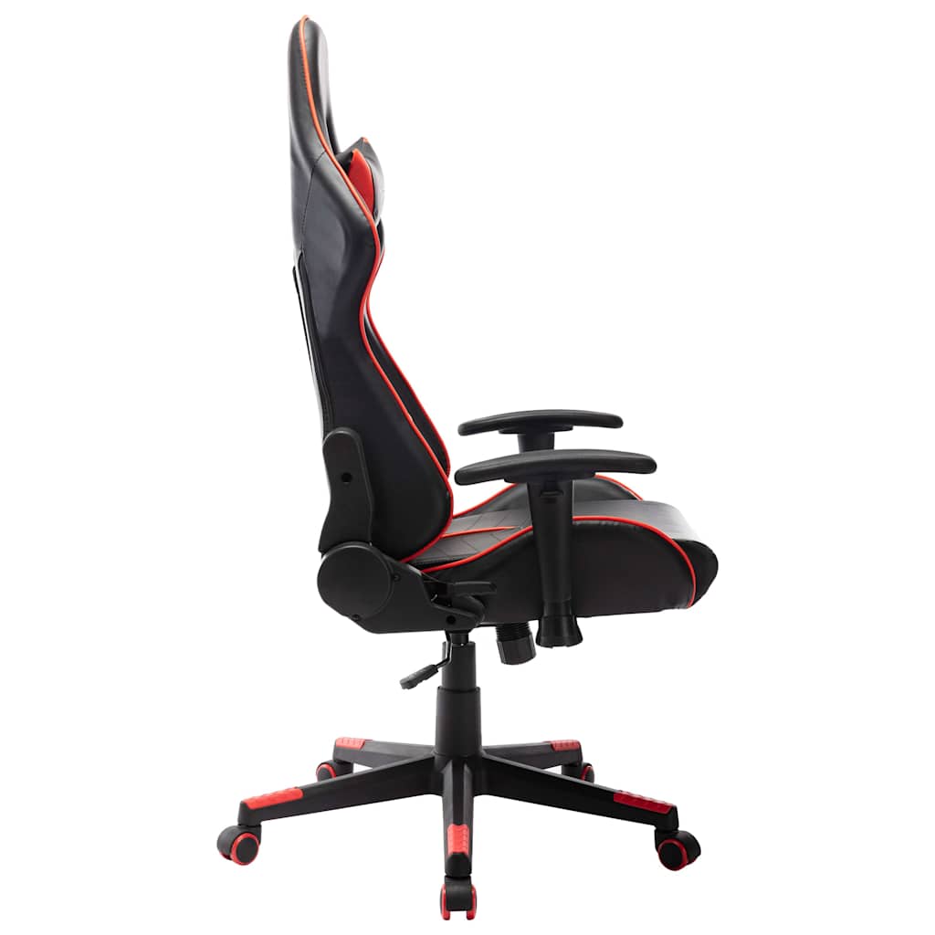 vidaXL Καρέκλα Gaming Μαύρο/Κόκκινο από Συνθετικό Δέρμα