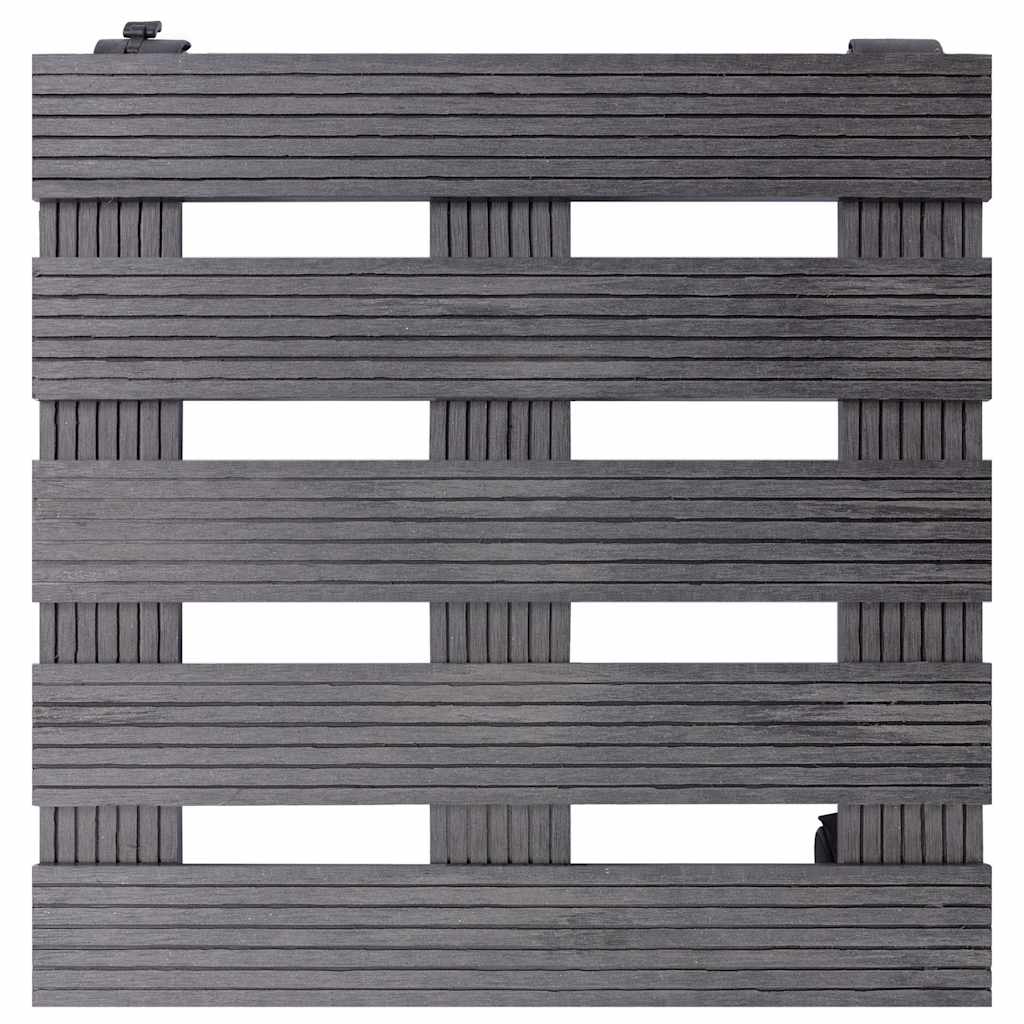 vidaXL Βάσεις για Γλάστρες με Ρόδες 2 τεμ. Γκρι 30x30x7,5 εκ. από WPC