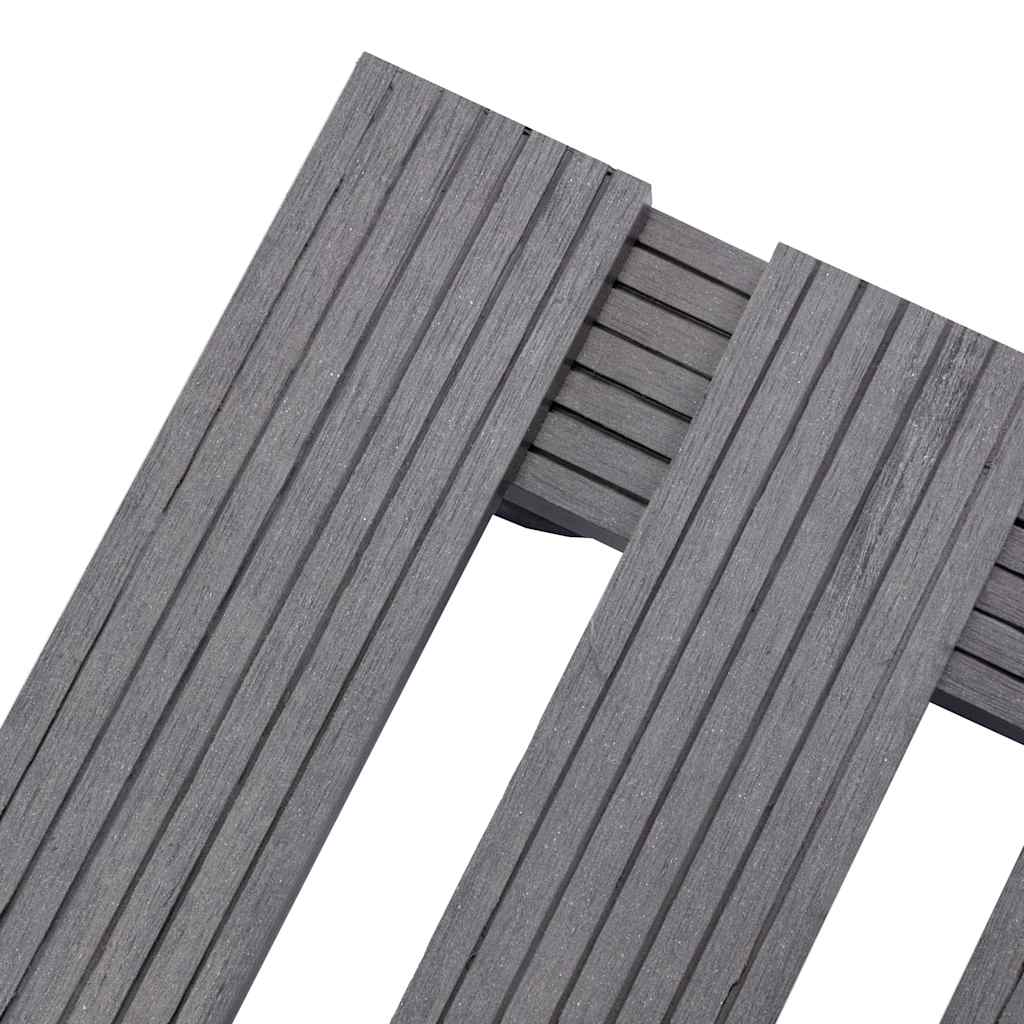vidaXL Βάσεις για Γλάστρες με Ρόδες 2 τεμ. Γκρι 30x30x7,5 εκ. από WPC