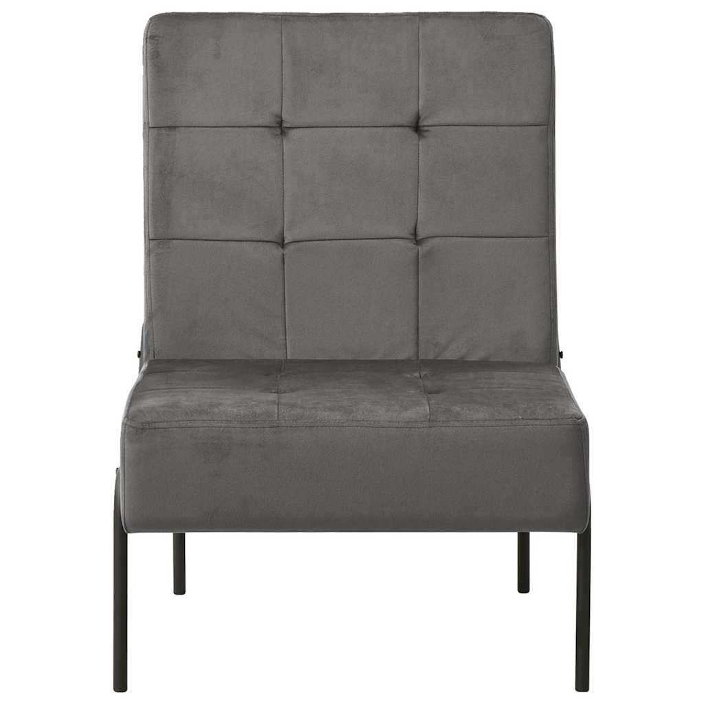 vidaXL Καρέκλα Relax Σκούρο Γκρι 65 x 79 x 87 εκ. Βελούδινη