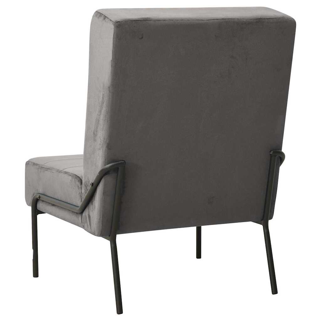 vidaXL Καρέκλα Relax Σκούρο Γκρι 65 x 79 x 87 εκ. Βελούδινη