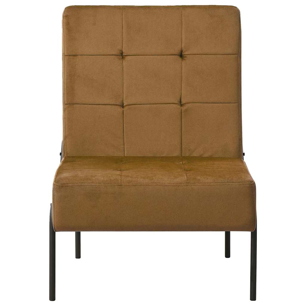 vidaXL Καρέκλα Χαλάρωσης 65 x 79 x 87 Καφέ Βελούδινη