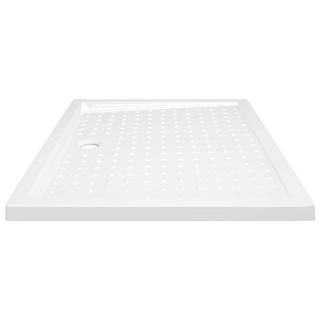 vidaXL Βάση Ντουζιέρας με Σχέδιο Τάπας Λευκή 80 x 100 x 4 εκ. από ABS