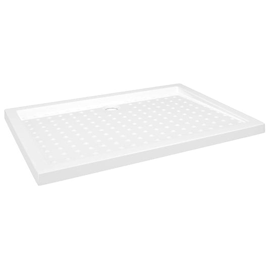 vidaXL Βάση Ντουζιέρας με Σχέδιο Τάπας Λευκή 70 x 100 x 4 εκ. από ABS