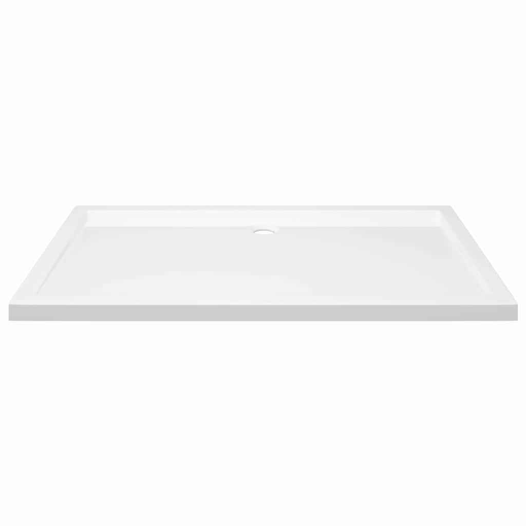vidaXL Βάση Ντουζιέρας Ορθογώνια Λευκή 70 x 120 εκ. από ABS