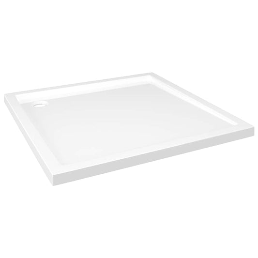 vidaXL Βάση Ντουζιέρας Τετράγωνη Λευκή 80 x 80 εκ. από ABS