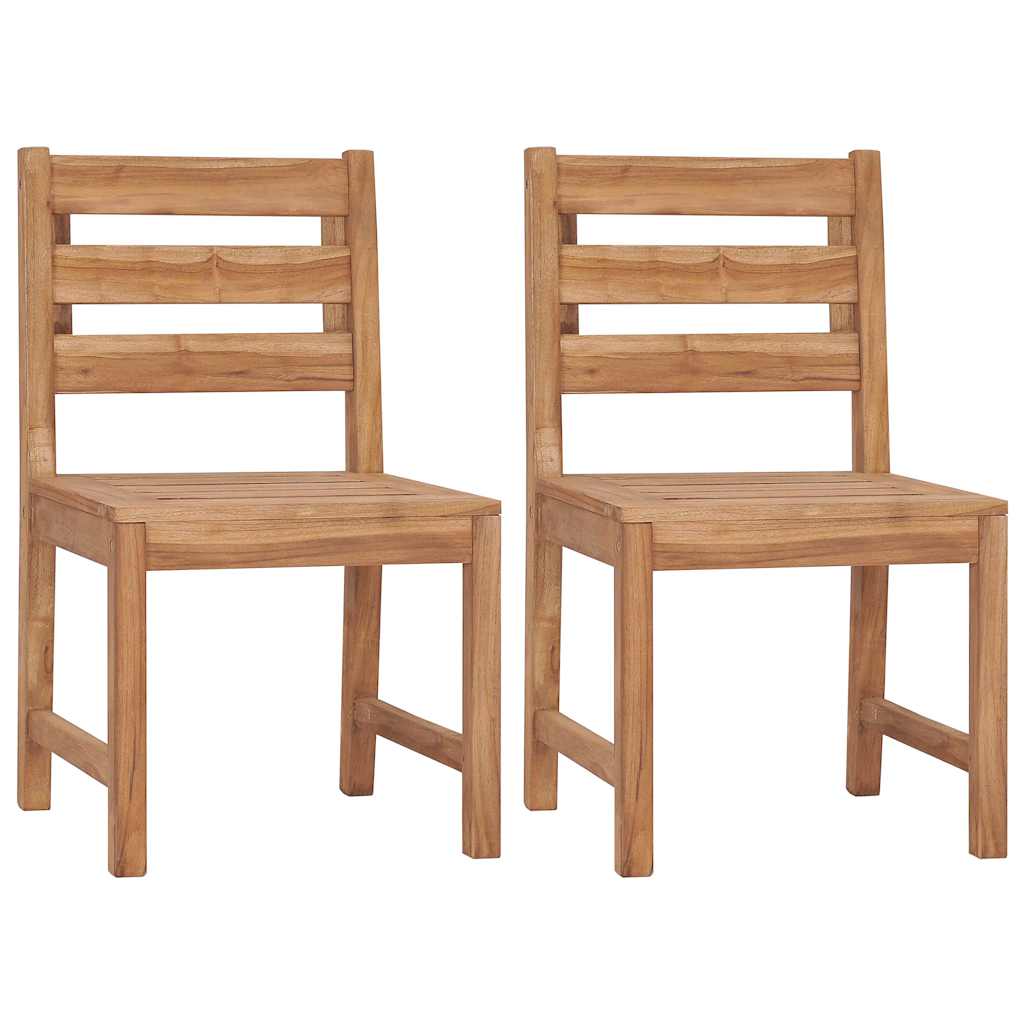 vidaXL Καρέκλες Κήπου 2 τεμ. από Μασίφ Ξύλο Teak