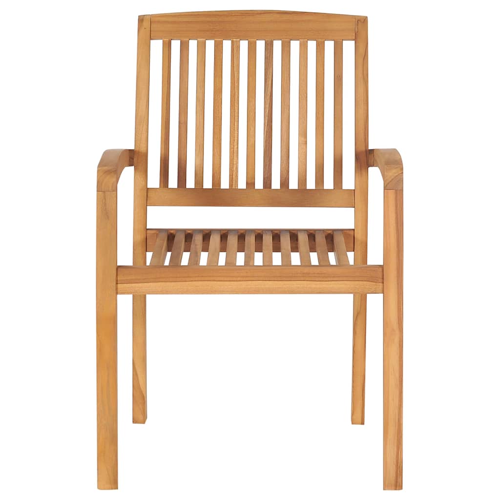 vidaXL Καρέκλες Κήπου 2 τεμ. από Ξύλο Teak με Φωτ. Πράσινα Μαξιλάρια