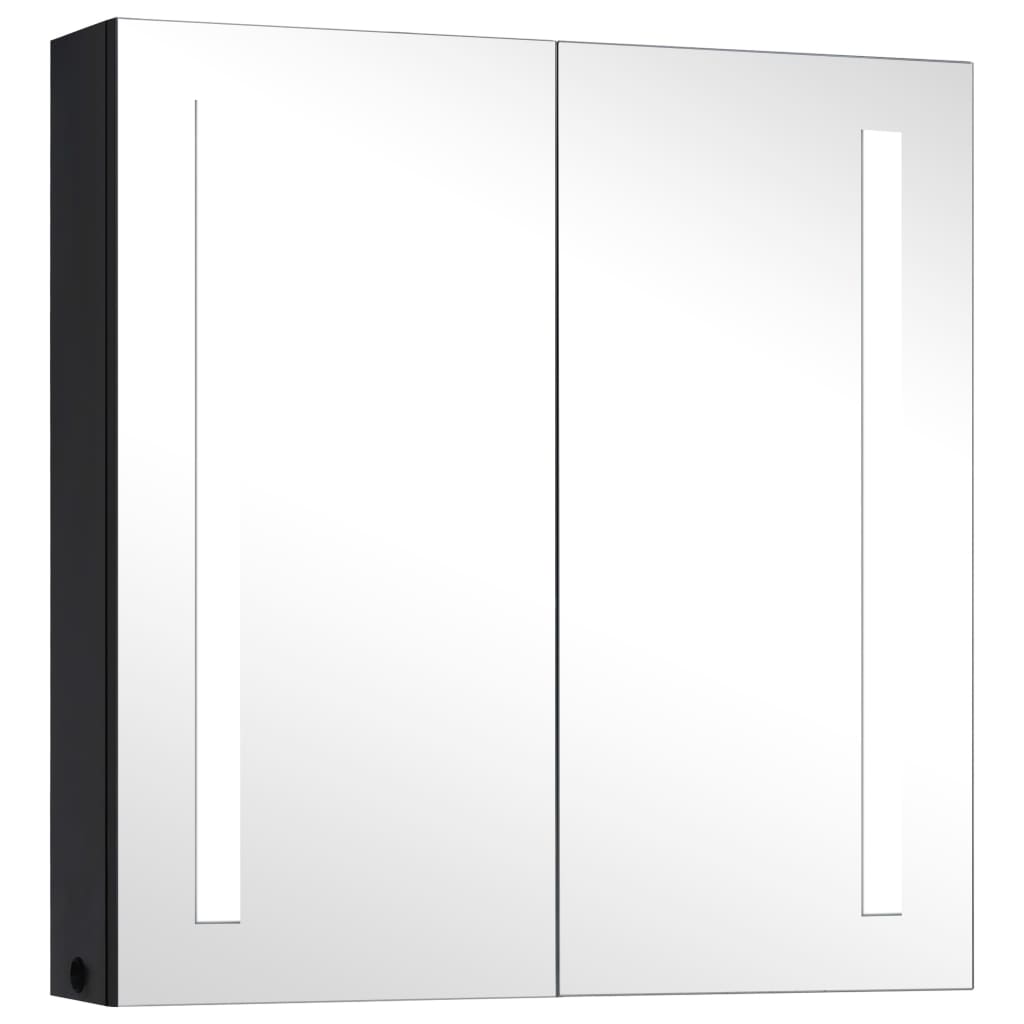vidaXL Καθρέφτης Μπάνιου με Ντουλάπι & LED 62 x 14 x 60 εκ.