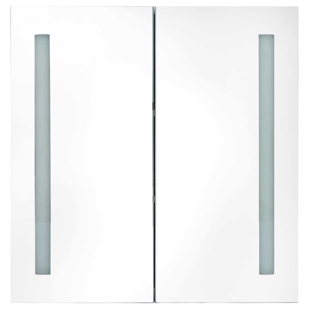 vidaXL Καθρέφτης Μπάνιου με Ντουλάπι & LED 62 x 14 x 60 εκ.