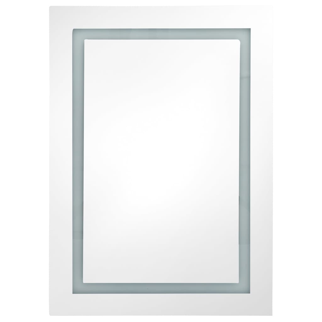 vidaXL Καθρέφτης Μπάνιου με Ντουλάπι & LED 50 x 13 x 70 εκ.