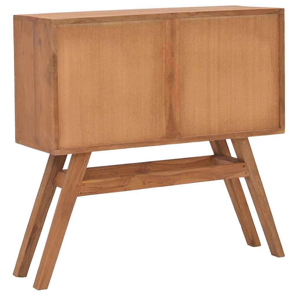 vidaXL Τραπέζι Κονσόλα 80 x 30 x 80 εκ. από Μασίφ Ξύλο Teak